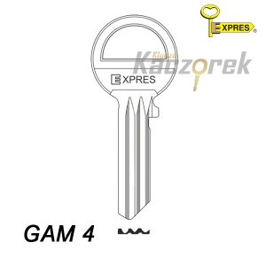 Expres 147 - klucz surowy mosiężny - GAM 4